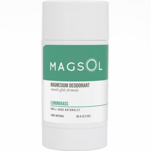 Magsol Lemongrass Magnesium Deodorant Perspective: front