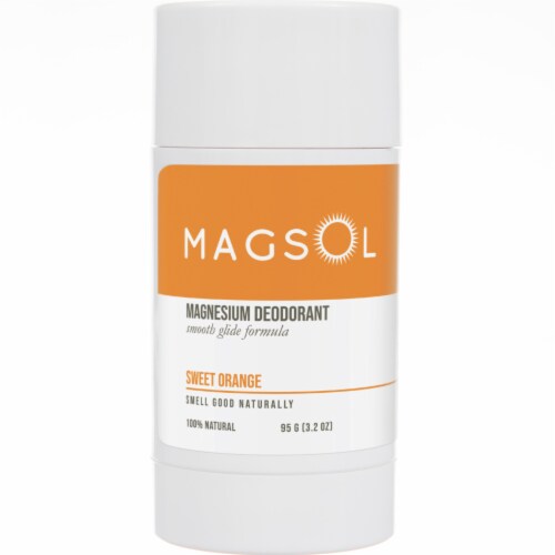 Magsol Sweet Orange Magnesium Deodorant Perspective: front