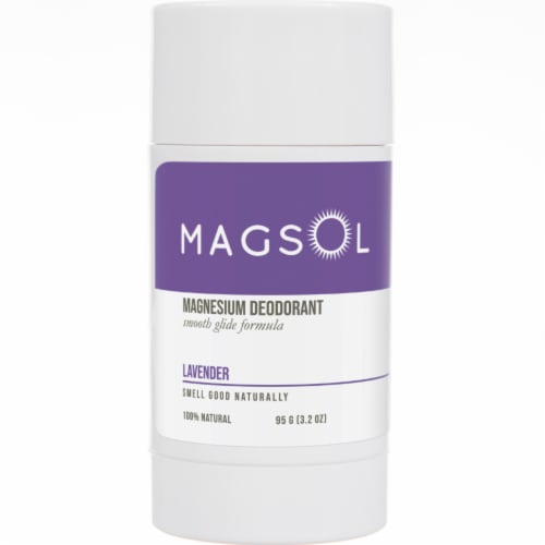 Magsol Lavender Magnesium Deodorant Perspective: front
