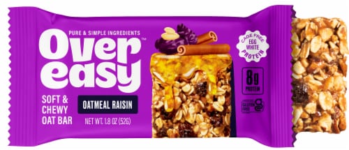 Over Easy™ Oatmeal Raisin Soft & Chewy Oat Bar Perspective: front