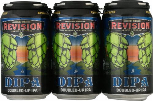 Revision Brewing Company DIPA Doubled-Up IPA Perspective: front