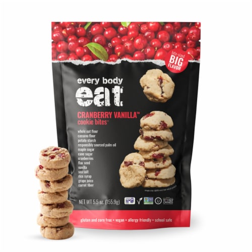 Every Body Eats® Cranberry Vanilla™ Cookie Bites™ Perspective: front