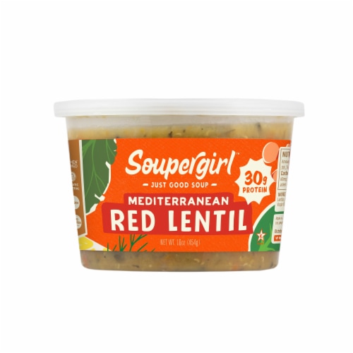 Soupergirl Mediterranean Red Lentil Soup Perspective: front
