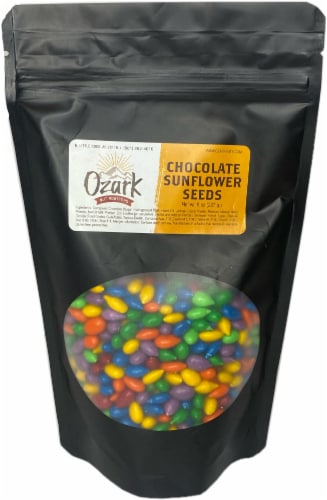 Ozark Nut Roasters Chocolate Sunflower Seeds Perspective: front