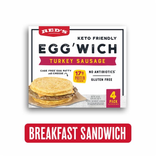Red's® Egg'Wich Turkey Sausage Sandwich Perspective: front