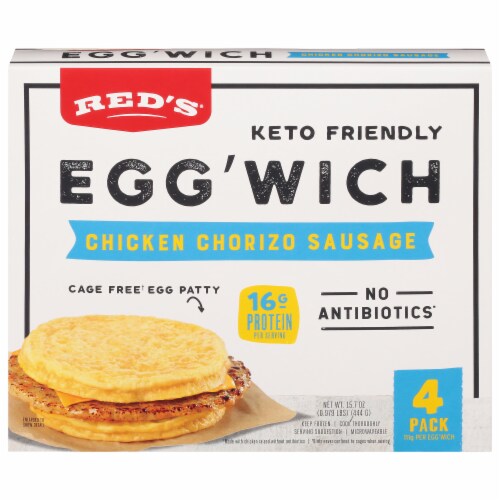 Red's® Chicken Chorizo Sausage Egg'Wich Perspective: front
