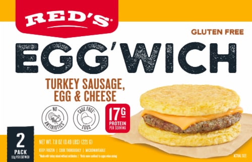 Red's® Turkey Sausage Egg'Which Perspective: front