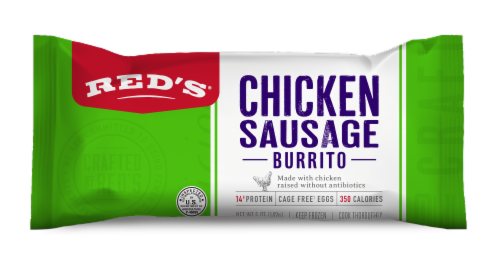 Red's® Chicken Sausage Burrito Perspective: front