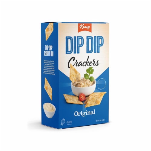 Kravy Dip Dip Original Crackers Perspective: front