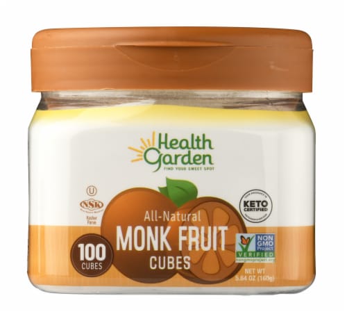 Health Garden Monk fruit classic cubes 100ct. Pack of 2 Perspective: front