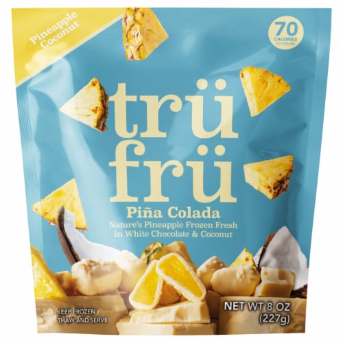 Tru Fru Pina Colada Pineapple Frozen Fresh in White Chocolate & Coconut