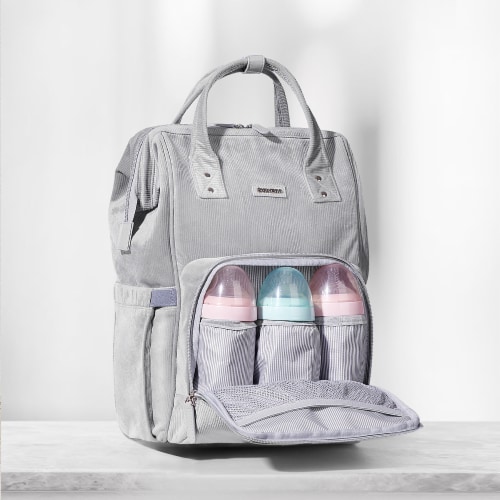 Corduroy Diaper Backpack Perspective: front