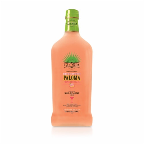 Rancho La Gloria Ruby Red Grapefruit Paloma Wine Ready to Drink Cocktail Single Bottle Perspective: front