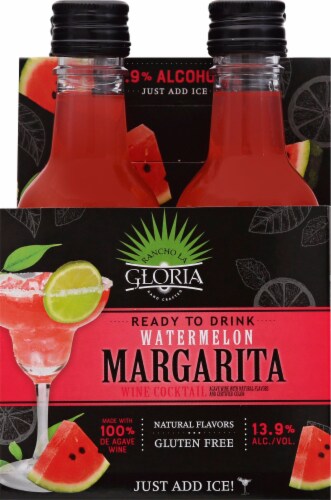Rancho La Gloria Watermelon Margarita Wine Ready to Drink Cocktail Perspective: front