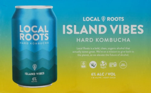 Local Roots Island Vibes Hard Kombucha Perspective: front