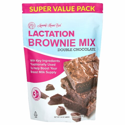 Mommy Knows Best® Double Chocolate Lactation Brownie Mix Perspective: front