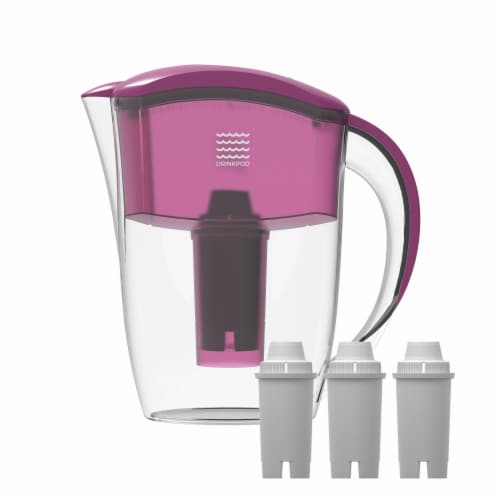 Drinkpod  Alkaline Water Pitcher 2.5L Capacity Includes 3 Filters Perspective: front