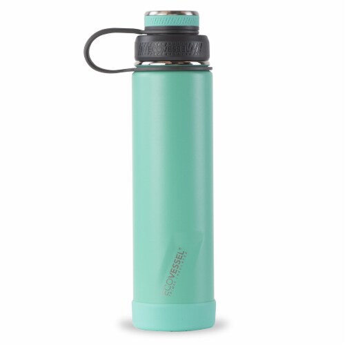 EcoVessel BOULDER TriMax Insulated Stainless Steel Water Bottle Perspective: front