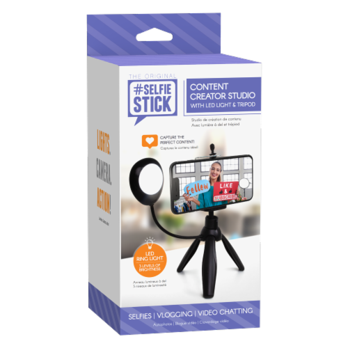Emerge Content Creator Studio LED Light & Tripod Perspective: front