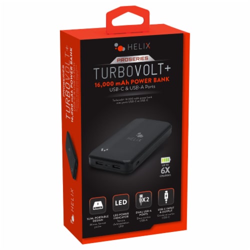 Helix TurboVolt+ 15000 mAh Power Bank, 1 ct - Kroger