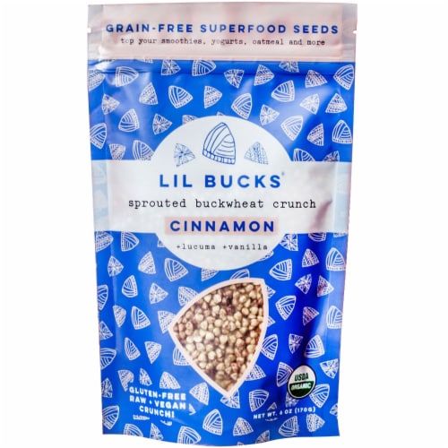 Lil Bucks Cinnamon Buckwheat Sprouted Crunch Perspective: front