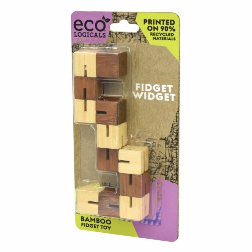Project Genius EC300 Fidget Widget Wooden Brain Teaser Puzzle Perspective: front