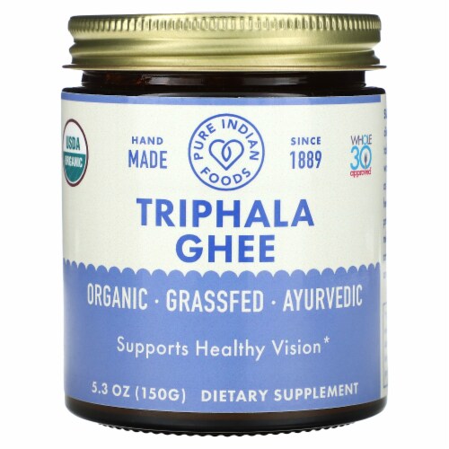 Triphala Ayurvedic Grassfed Ghee 5.30oz Perspective: front