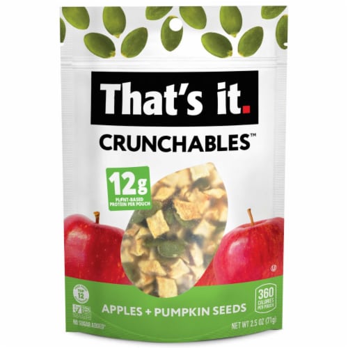 That's It Crunchables Organic Apples + Pumpkin Seeds Perspective: front
