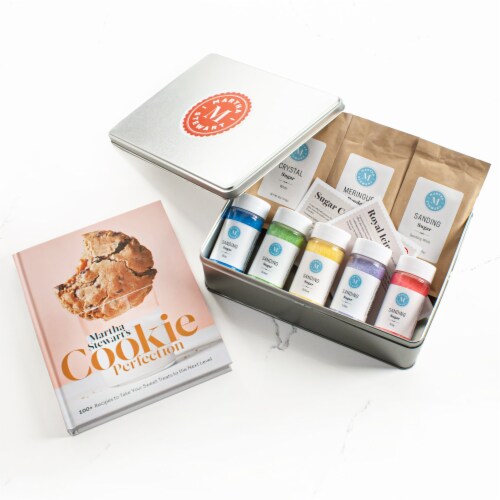 Martha Stewart Cookie Decorating Kit in Tin Box with Cookbook Perspective: front