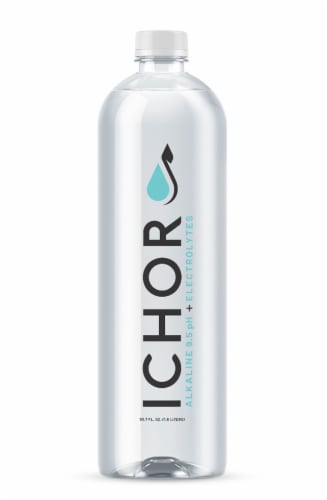 Ichor High Alkaline pH + Electrolytes All Natural Water Perspective: front