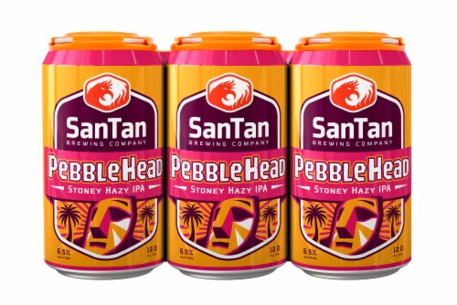 SanTan Brewing Co. Peeble Head Stoney Hazy IPA Beer Perspective: front