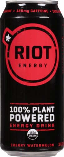 RIOT Cherry Watermelon Energy Drink Can