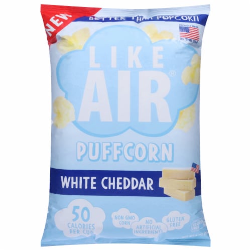 Like Air® White Cheddar Puffcorn Chips Perspective: front