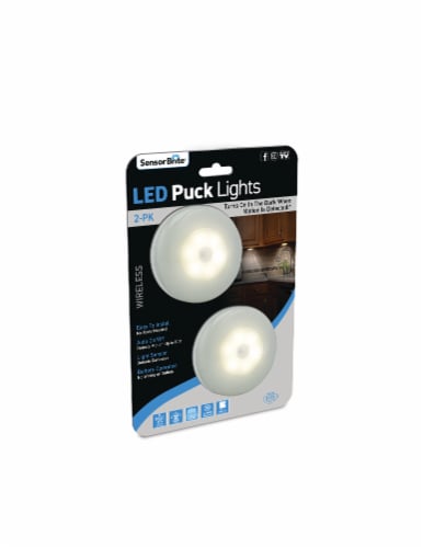 SensorBrite LED Wireless Puck Lights Perspective: front