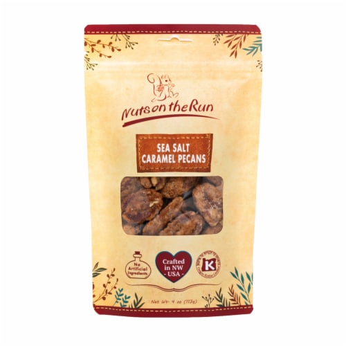 Nuts on the Run Sea Salt Caramel Pecans Perspective: front