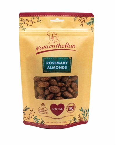 Nuts on the Run Rosemary Almonds Perspective: front