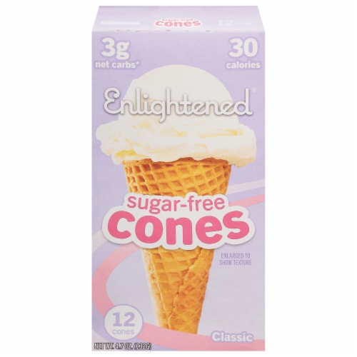 Enlightened® Sugar-Free Classic Cones Perspective: front