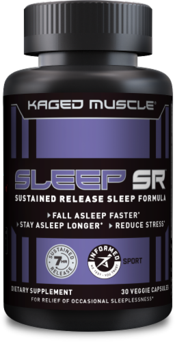Kaged Muscle® Naturals Multivitamin Prebiotic Sustained Release Sleep Formula Dietary Supplements Perspective: front