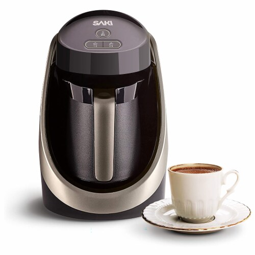 Saki Automatic Electric Turkish Coffee Maker with Cook Sense Technology,  Black, 1 Piece - Ralphs