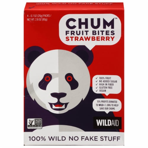 Chum Fruit Bites™ Strawberry Fruit Snacks Perspective: front