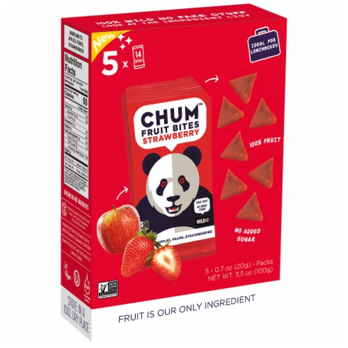CHUM Strawberry Fruit Bites Perspective: front