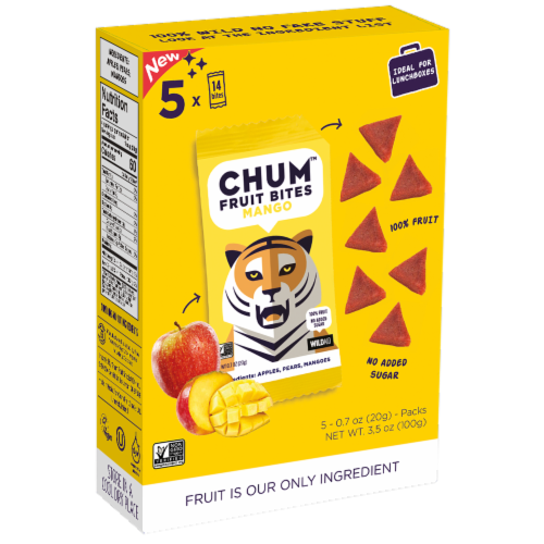 CHUM Mango Fruit Bites Perspective: front