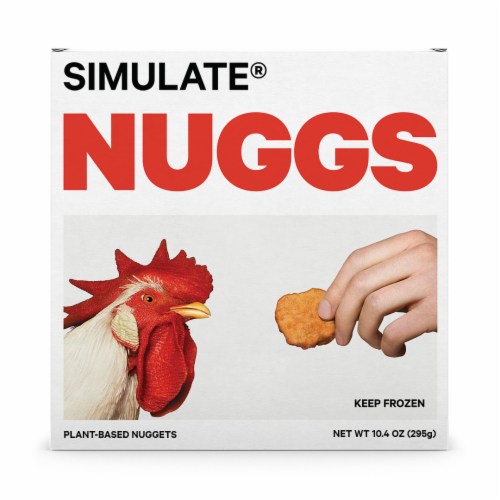 SIMULATE® Chicken Nuggs Plant-Based Nuggets Perspective: front