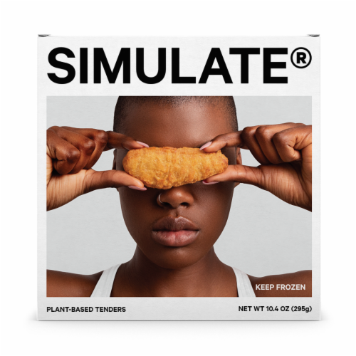 Simulate® Plant-Based Chicken Tenders Perspective: front