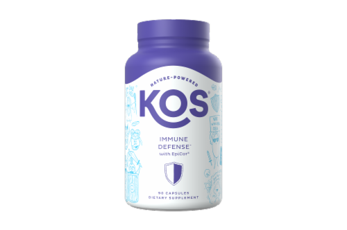 KOS Immune Defense with EpiCor Capsules Perspective: front