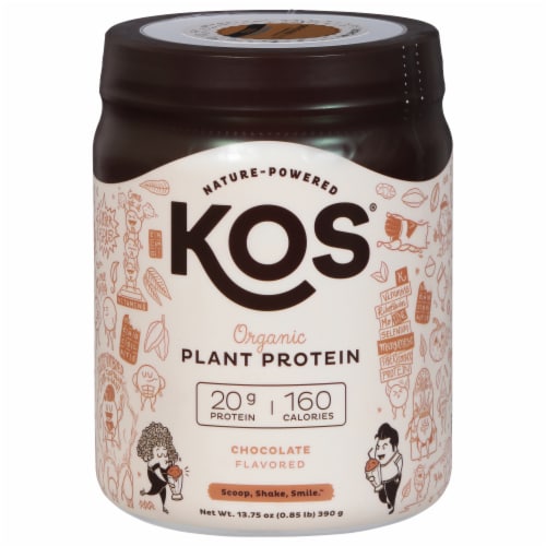 KOS® Organic Chocolate Plant Protein Powder, 13.05 oz - Kroger