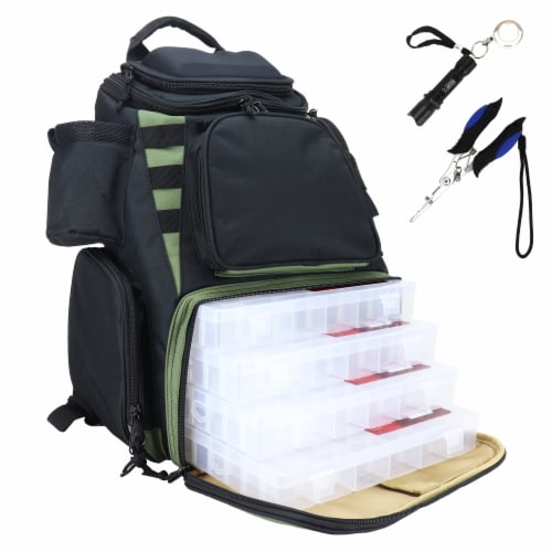 Osage River ULTIMATE Fishing Tackle Backpack Med w Tools 4 Tackle Box 1 Kroger