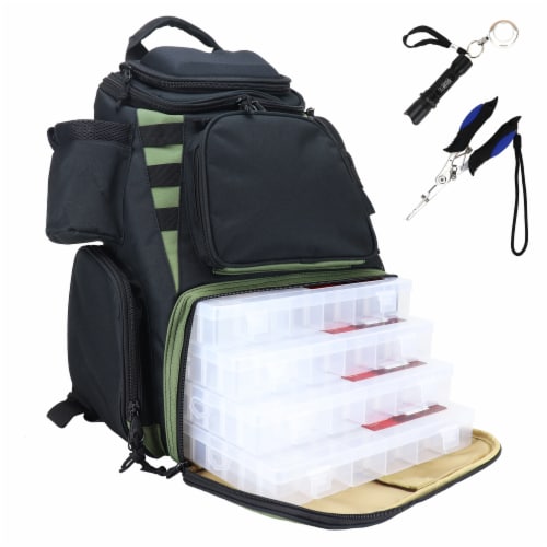 Osage River ULTIMATE Fishing Tackle Backpack Med w Tools 4 Tackle Box, 1 -  Kroger