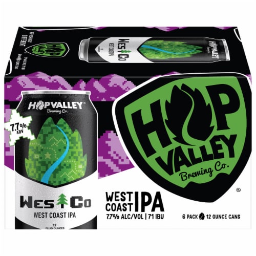 Hop Valley Brewing Co. West Coast IPA Perspective: front