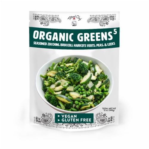 Tattooed Chef™ Gluten Free Organic Frozen Greens5 Perspective: front